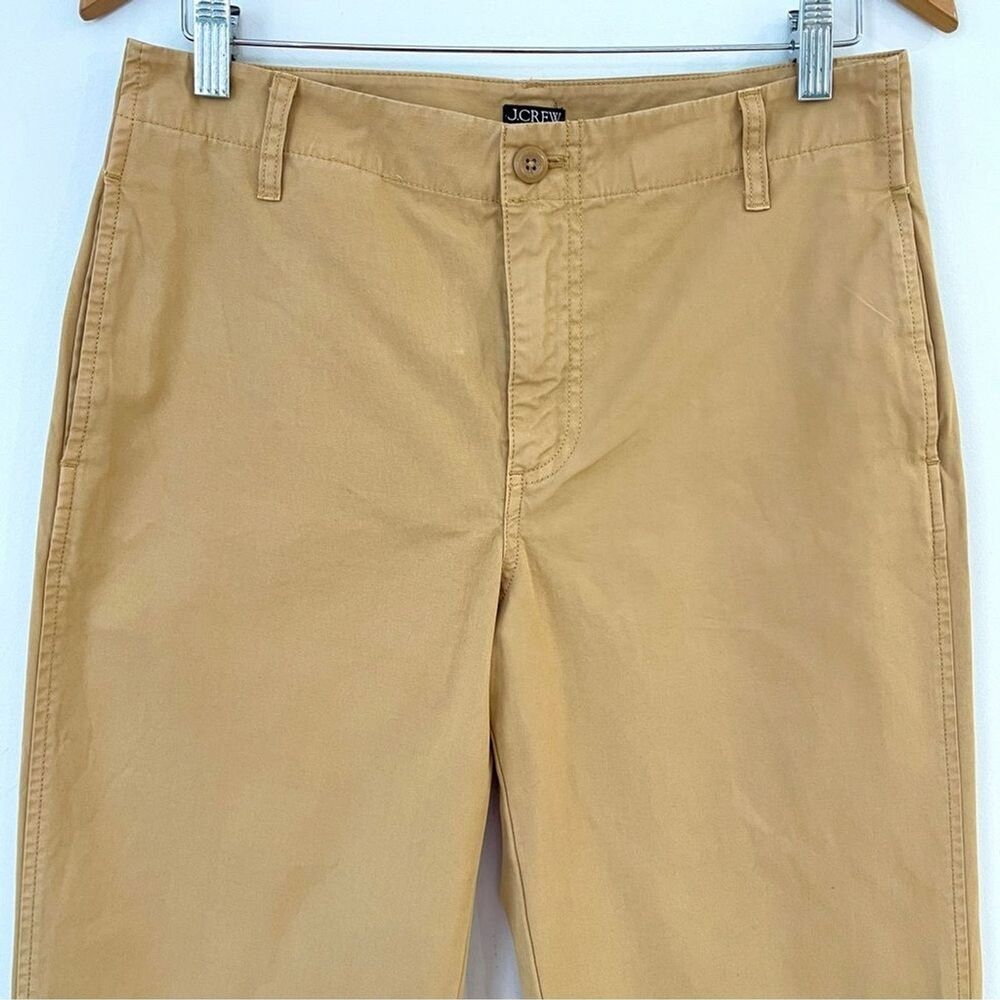 J.Crew Straight Leg Chino Pants Tan Neutral Minimalist Cotton Womens Sz 27 - Picture 3 of 12